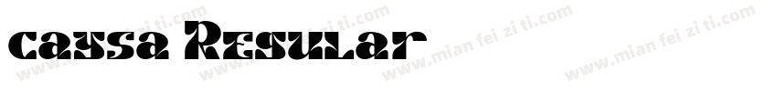 caysa Regular字体转换